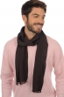 Cashmere & Seta accessori sciarpe foulard scarva marrone nero 170x25cm